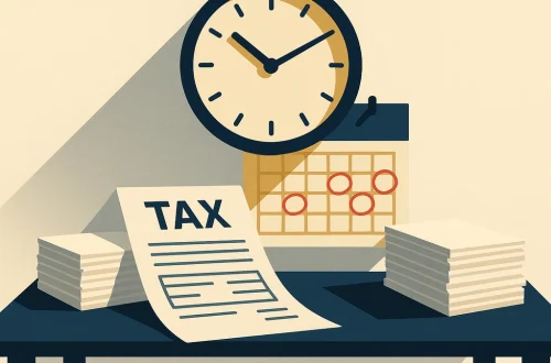 Illustration for the article "Payroll Tax Deadlines Every US Small Business Must Know"